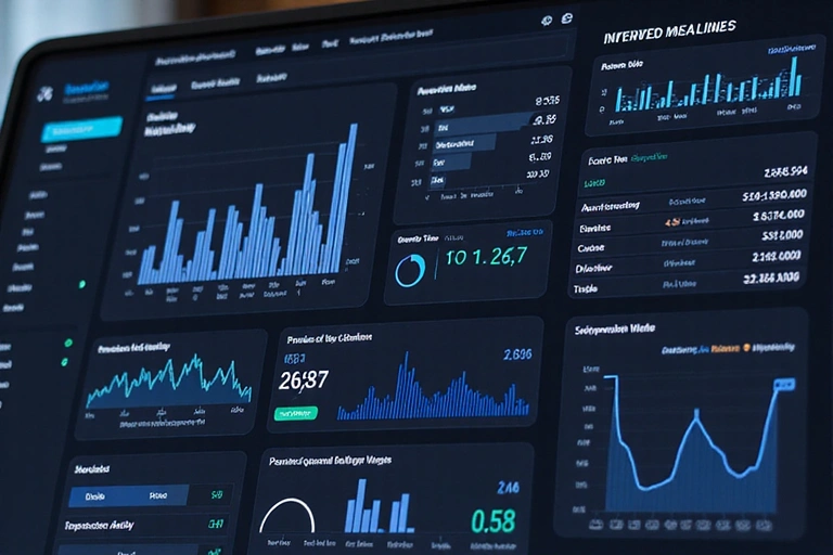 AI-driven financial analysis dashboard