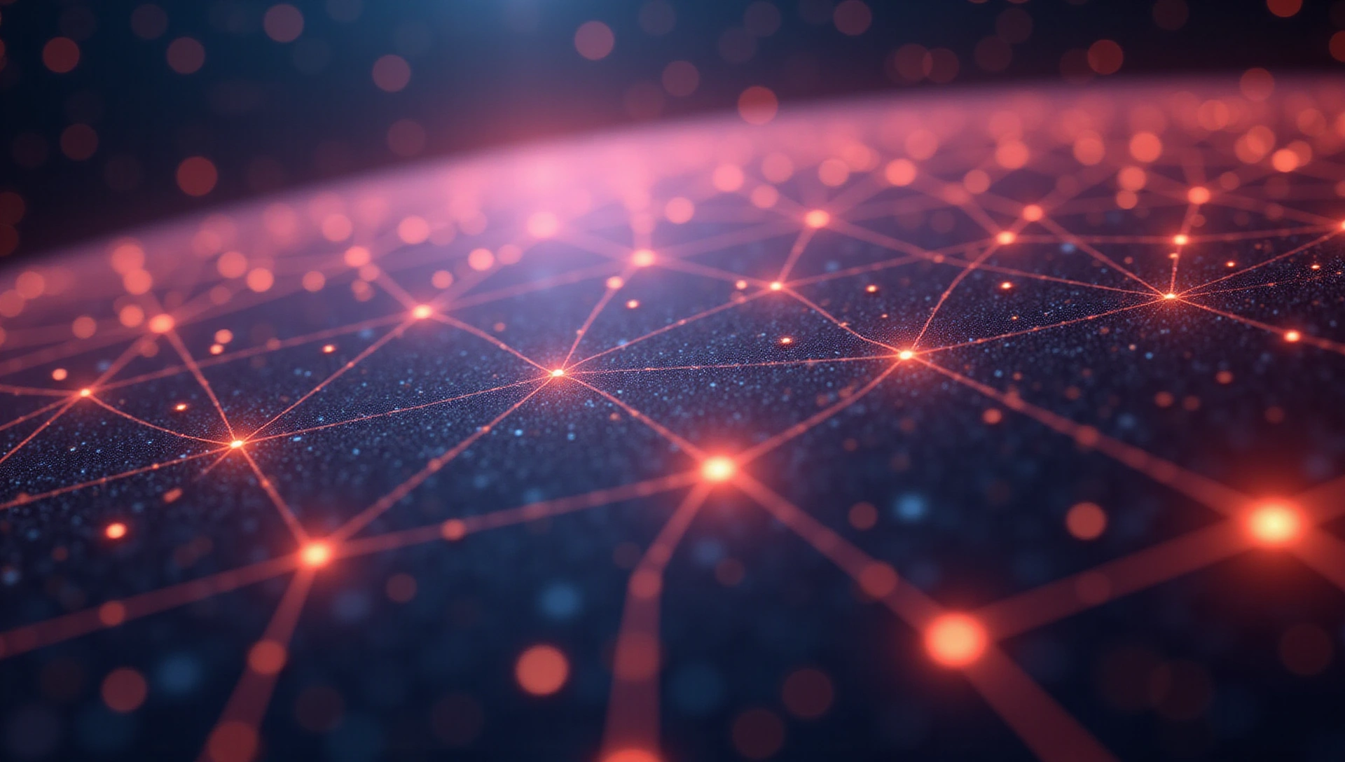 Futuristic AI interface with financial data visualizations